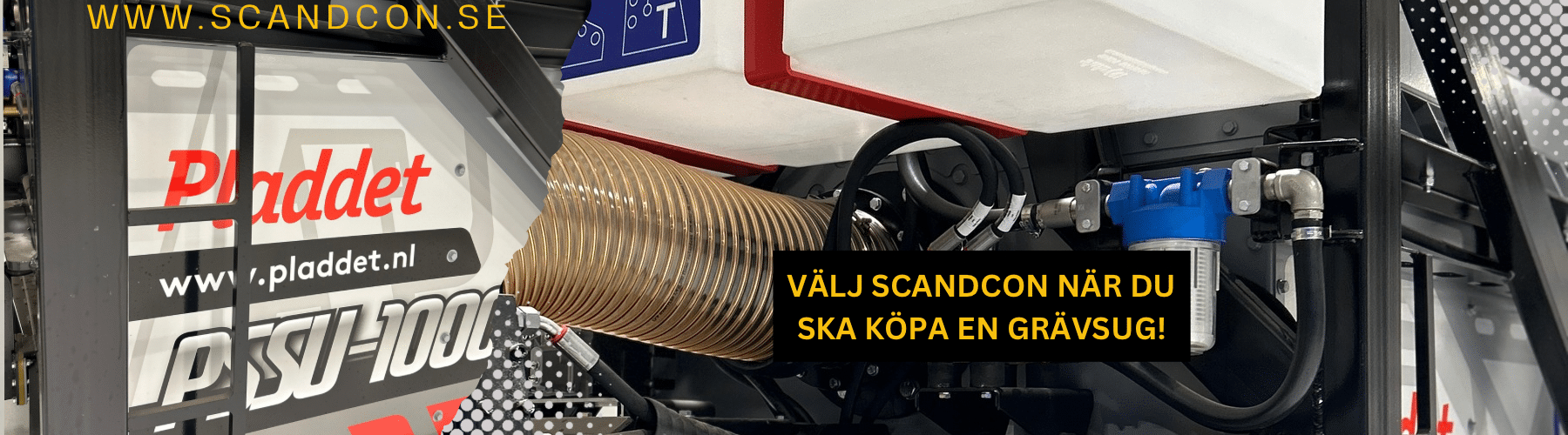 Pladdet grävsug komplett