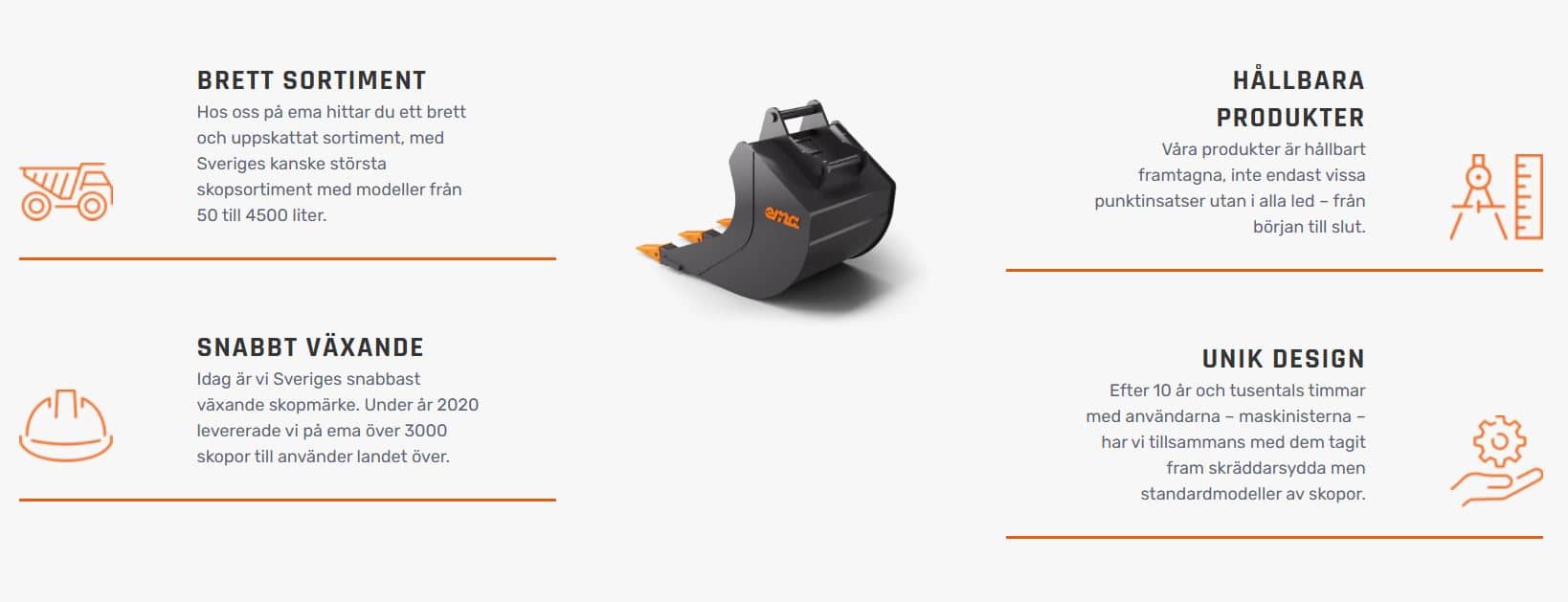 EMA HD Djupskopa 2200L med tand – 1700mm – S80