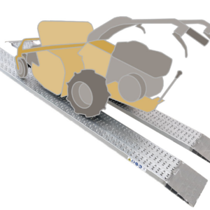 Aluminiumramp 2,3ton/par 2m Std utan kant