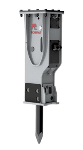 Pladdet hydraulhammare PDH60X automatsmörjning