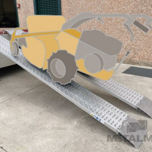 Aluminiumramp 1,2ton/par 2m M030B3/20 std utan kant