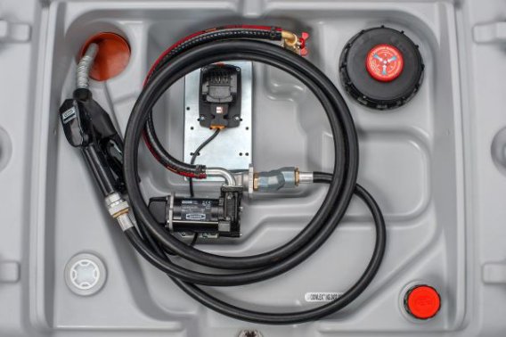 Cemo Transporttank Diesel Plast 440 Lit 18V 40 Lit / Min med lock. Med laddare & batteri.