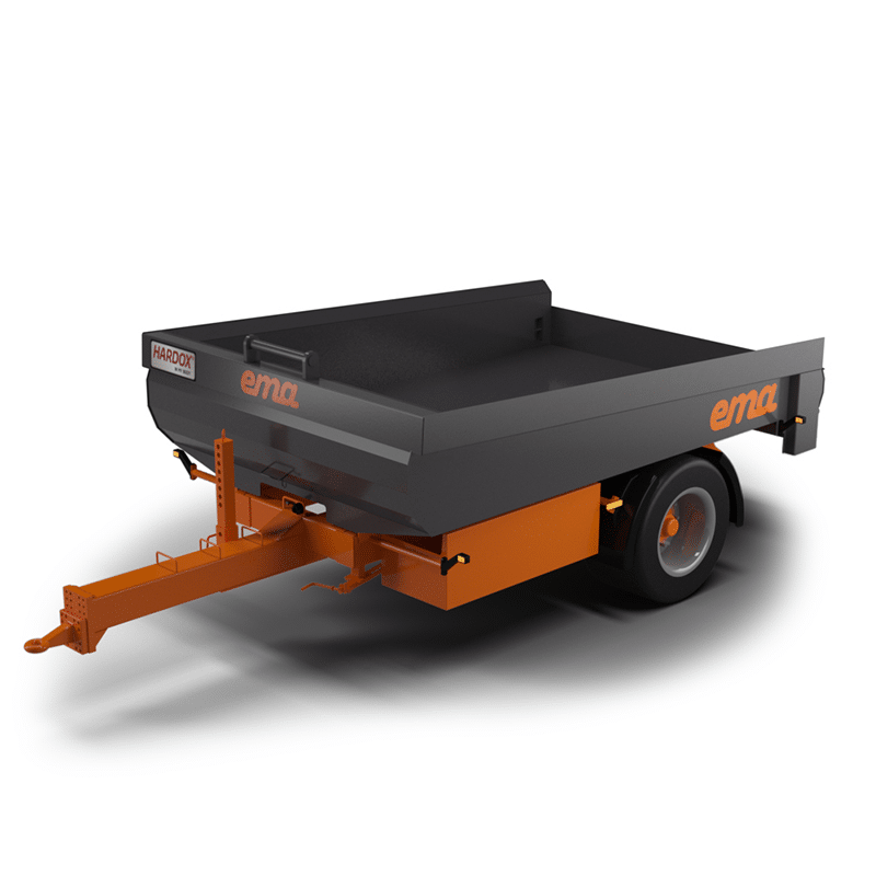 EMA Dumperkärra Med Tipp 8 ton 4,8 kubik 1-axel