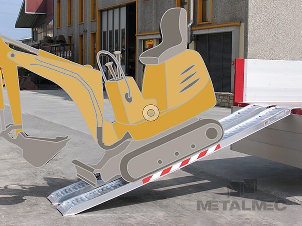 Aluminiumramp 2,7 ton/par 1,5 m Std utan kant M065/15