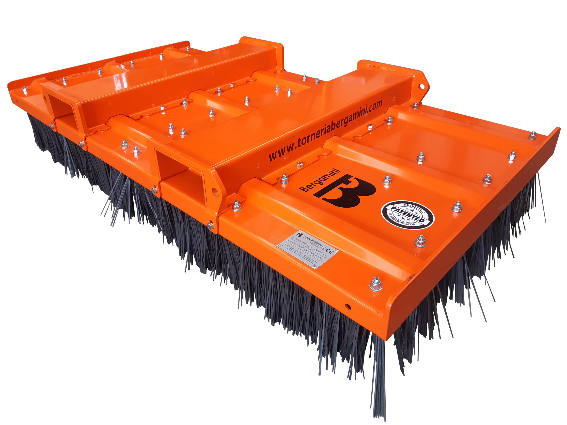 Industriborste stål 3000 mm HD - Gaffelfäste