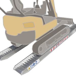 Aluminiumramp 1,1ton/par 4,5m Std utan kant