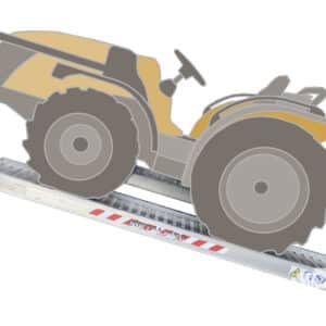 Aluminiumramp 4,5 ton/par 3,5 m Std utan kant M125/35