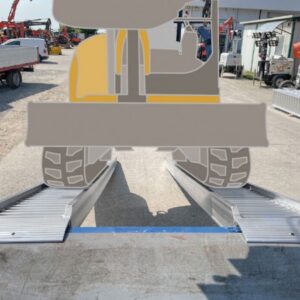 Aluminiumramp 5,5 ton/par 3,5 m Std utan kant M140/35L