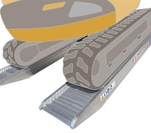 Aluminiumramp 14 ton/par 3,5 m Std utan kant M200/35