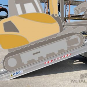 Aluminiumramp 8,5 ton/par 5,5 m Std utan kant M230/55