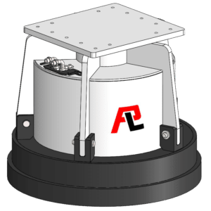 Pladdet hydraulmagnet PLHMG1050 med platta för direktmontage