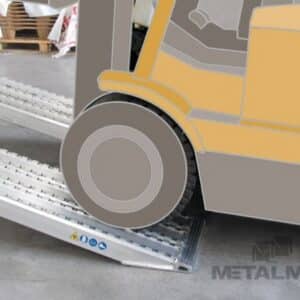 Aluminiumramp 10,5 ton/par 4,5 m Std utan kant M130FA/450/4500