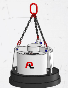 Pladdet Hydraulmagnet PLHMG1050 med lyftkätting