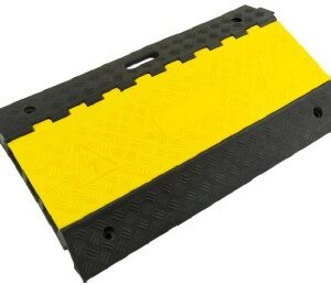 Kabelskydd / kabelbrygga 3 KANALER 900x500x70 gult lock